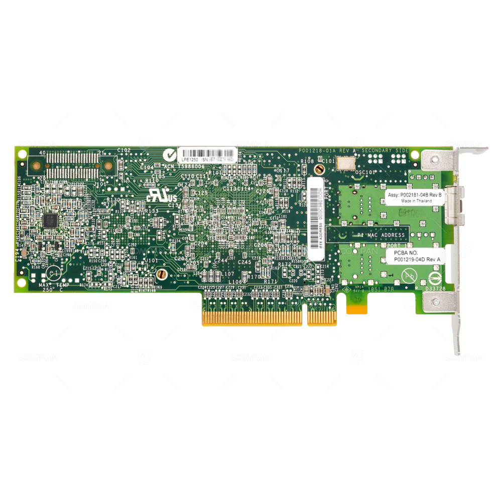 P002181-04B  FUJITSU LPE1250 SINGLE PORT 8G SFP FC PCIE 2.0 X8 NETWORK ADAPTER